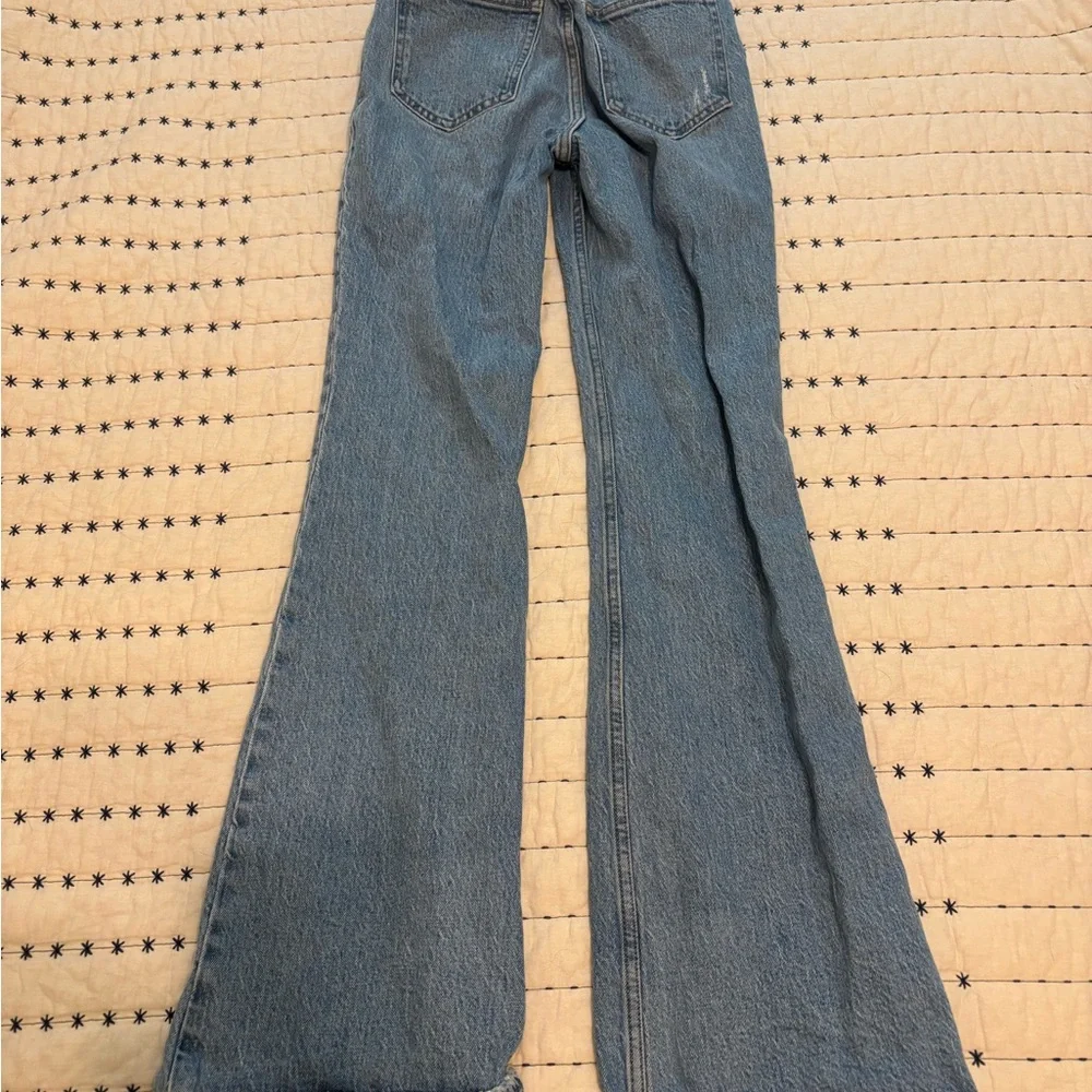 Abercrombie & Fitch Vintage Flare High Rise Jeans 24 00R - Picture 2 of 3